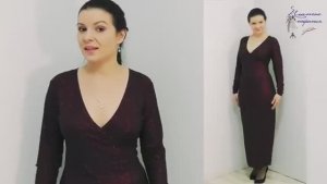 Вечернее платье макси на запах без выкройки сшить своими руками часть 1