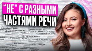 Когда писать НЕ слитно, а когда раздельно?Правописание НЕ с разными частями речи для ОГЭ по русскому