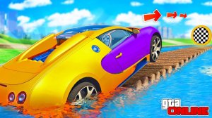 КАК ДАЛЕКО ГИГАНТ-БУГАТТИ СМОЖЕТ ПРОЕХАТЬ ПО МОСТУ ИЗ БРЁВЕН? ЭКСПЕРИМЕНТЫ ГТА 5