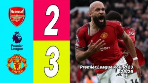 АРСЕНАЛ — МАНЧЕСТЕР ЮНАЙТЕД 2:3. ОБЗОР МАТЧА. АПЛ 25/26, ТУР 23.