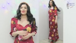 Платье с рукавами без выкройки сшить своими руками Платье в стиле Dolce & Gabbana часть 1