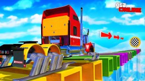 КАК ДАЛЕКО ФУРА НА ЛЫЖАХ СМОЖЕТ ПРОЕХАТЬ ПО СЛОМАННОЙ ДОРОГЕ? ЭКСПЕРИМЕНТЫ ГТА 5