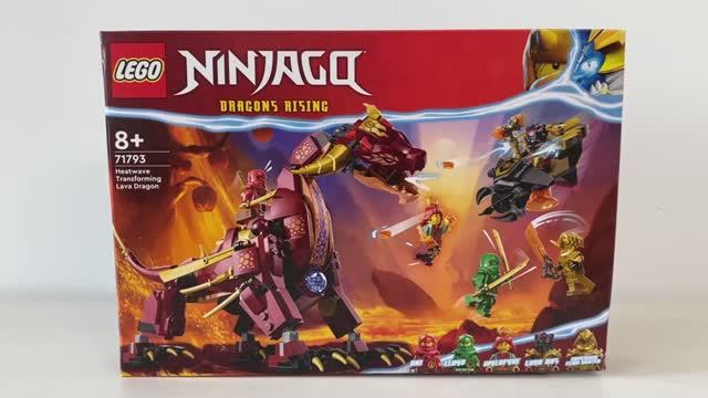 ОБЗОР ЛЕГО НИНДЗЯГО 71793 Лавовый Дракон Хитвейв LEGO NINJAGO Heatwave Transforming Lawa Gragon смотреть онлайн