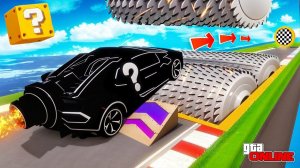 ВЕЗЕНИЕ ВЕРНУЛОСЬ! ВЫБИЛ ЧИТЕРСКИЕ ТАЧКИ ЧТОБЫ ПЕРЕПРЫГНУТЬ ОГРОМНУЮ МЯСОРУБКУ В GTA 5? ЭКСПЕРИМЕНТЫ