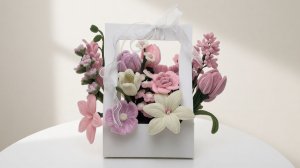 ИЗЯЩНЫЙ БУКЕТ ИЗ СИНЕЛЬНОЙ ПРОВОЛОКИ