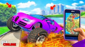 НАШЕЛ ПО ФОТО БУГАТТИ-ТРАК В ЛАВЕ! НАЙДИ ПО ФОТО В GTA 5 ONLINE