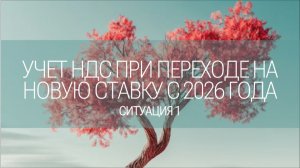 Ситуация 1. НДС с 2026 года: авансы, отгрузки, доплаты. Практика 1С.