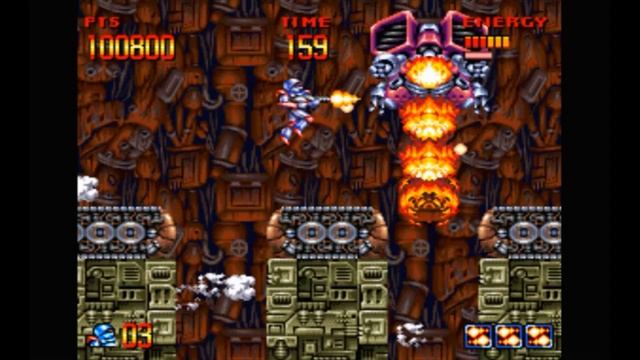 Super Nintendo (Snes) 16-bit Super Turrican Stage 2-3 Прохождение смотреть онлайн