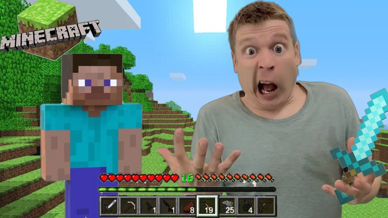 Малой попал в игру Майнкрафт