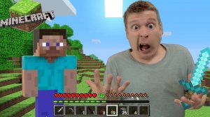 Малой попал в игру Майнкрафт