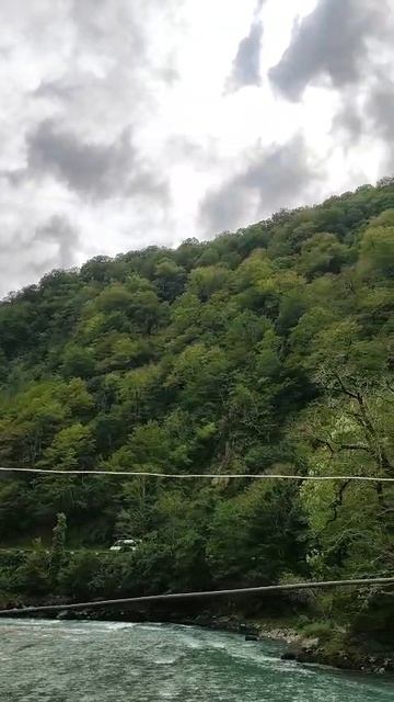 Абхазия, дорога на озеро Рица.