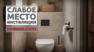 Инсталляция Geberit: усиливаем слабое место — кнопку смыва