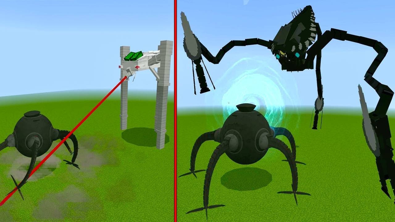 ОМНИДРОИД ПРОТИВ ТРИПОДОВ В МАЙНКРАФТ