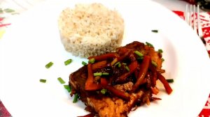 Горбуша в соевом соусе