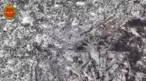 Операторы НРТК «Курьер» подрывают блиндаж с боевиками ВСУ на Купянском направлении.