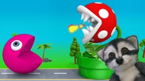 ИЗУЧАЕМ ЦВЕТА ВМЕСТЕ С ПАКМАНОМ И ПЛЮШЕВЫМ ЕНОТОМ СЁМОЙ. ЧАСТЬ 2