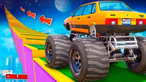 КАК ДАЛЕКО ГИГАНТСКАЯ ЖИГА СМОЖЕТ ЗАБРАТЬСЯ ПО СТУПЕНЬКАМ ЛЕСТНИЦЫ В КОСМОС? ЭКСПЕРИМЕНТЫ ГТА 5