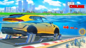 КАК ДАЛЕКО ЛАМБА УРУС НА ЛЫЖАХ СМОЖЕТ ПРОЕХАТЬ ПОД ВОДОЙ ДО ФИНИША? ЭКСПЕРИМЕНТЫ ГТА 5