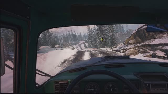 SnowRunner Сложный режим Аляска ,играю без модов. Руль. Logitech Driving Force GT
