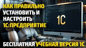 Бесплатная учебная версия 1С - Как установить и настроить 1С Предприятие