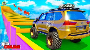 КАК ДАЛЕКО ТЮНИНГОВАННЫЙ ДЖИП СМОЖЕТ ЗАБРАТЬСЯ ПО СТУПЕНЬКАМ ЛЕСТНИЦЫ? ЭКСПЕРИМЕНТЫ ГТА 5