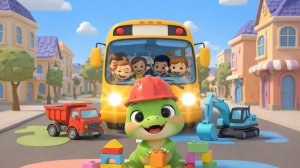 МАШИНКИ - Динозаврик Тоша - Песенки мультики для малышей