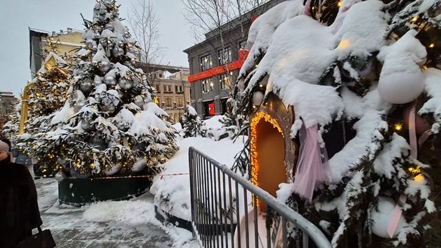 Прогулка по новогодней Москве.