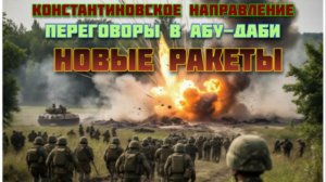 Новости СВО Сегодня-Константиновское направление Переговоры в Абу-Даби Новые ракеты