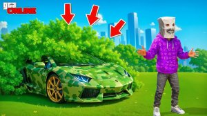 НАШЕЛ КАМУФЛЯЖНЫЕ ТАЧКИ НА ОСТРОВЕ! БИТВА АВТОУГОНЩИКОВ В ГТА 5 ОНЛАЙН | АРЕНА-ВАР ПРЯТКИ