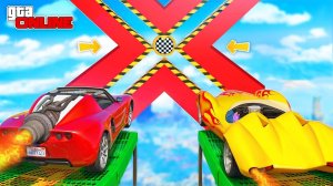 РЕАКТИВНАЯ СКИЛЛ-ТЕСТ БИТВА! СКРАМДЖЕТ ПРОТИВ ВОЛТИКА | ПАРКУР В ГТА 5 ОНЛАЙН