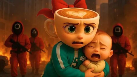 Балерина Капучино игра в кальмара. смотреть онлайн