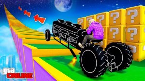 КАК ДАЛЕКО РАНДОМНЫЕ ТАЧКИ ИЗ ЛАКИ БЛОКОВ СМОГУТ ЗАБРАТЬСЯ ПО СТУПЕНЬКАМ ЛЕСТНИЦЫ? ЭКСПЕРИМЕНТЫ ГТА5