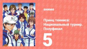Принц тенниса: Национальный турнир. Полуфинал 5 серия (аниме-сериал, 2007)