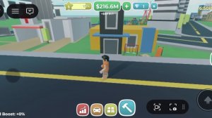 Показываю свой город в режиме мой город Магнат в Roblox.