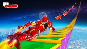 СМОЖЕТ ЛИ ЖЕЛЕЗНЫЙ ЧЕЛОВЕК ЗАБРАТЬСЯ ДО КРАЯ КАРТЫ В КОСМОС ПО ЛЕСТНИЦЕ? ЭКСПЕРИМЕНТЫ ГТА 5?