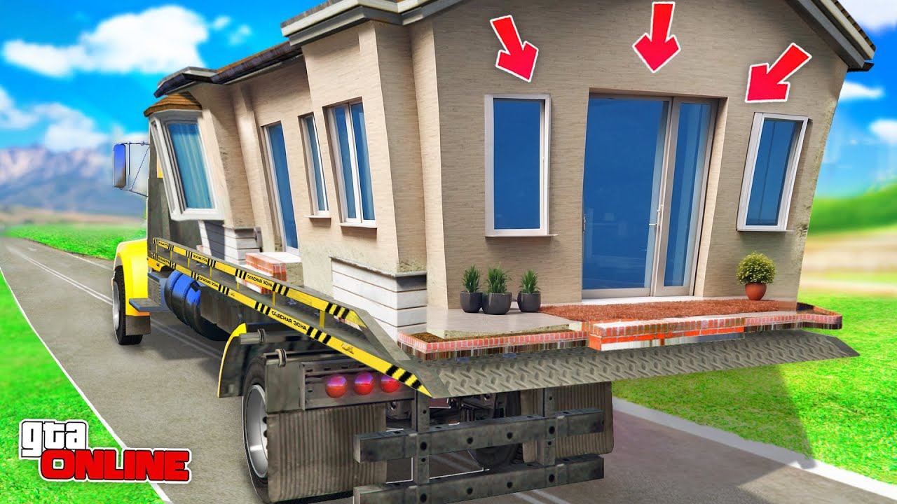 Я СЛОМАЛ ИГРУ И УГНАЛ ОГРОМНЫЙ ДОМ НА ЭВАКУАТОРЕ! БИТВА ЭВАКУАТОРОВ В ГТА 5 ОНЛАЙН смотреть онлайн