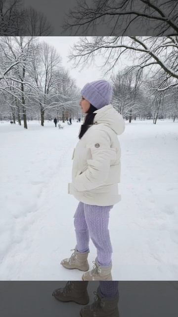 ❄️ И ещё одна шапка связана из пушистой пряжи ❄️💞 Двойная, тёплая. смотреть онлайн