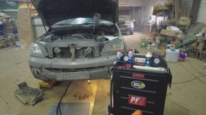 Kia Sorento 1G(BL) 2.5 D4CB 4WD 140 л.с. Полная аппаратная замена масла в АКПП, раздатке и мостах