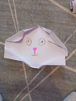 оригами кот