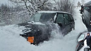 Range Rover P38 - пробиваем полуметровый снег в компании с Discovery 2!