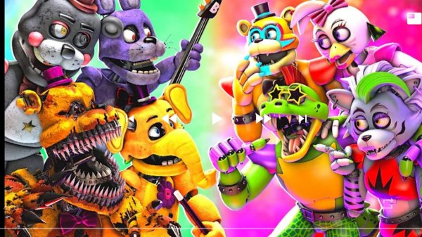 мультфильм fnaf драки