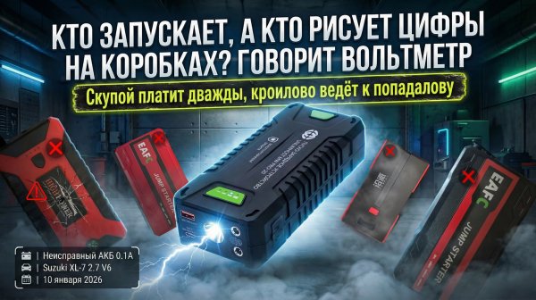 Обзор пуско-зарядных устройств с вольтметром, MW PRO-20 +тест дешевых бустеров, один отъехал сразу