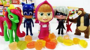 Маша и Медведь Игрушки Сюрпризы Герои в масках -КосмоПони - Пушистики. Открываем сюрпризы Свит Бокс!