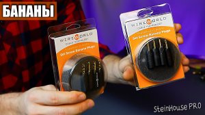 Банановые разъемы для акустических проводов - Wire World BANGSCR-ABS-4PK Set screw banana plugs