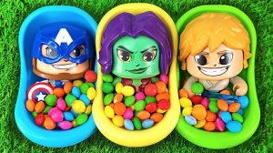 МУЛЬТИКИ ДЛЯ ДЕТЕЙ И МАЛЫШЕЙ. ЯРКИЕ СЛАЙМЫ В ВАННОЧКАХ