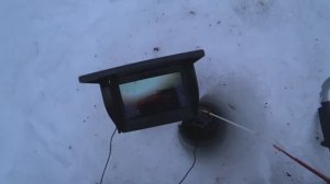 Разбурил плёс на РЕКЕ# Опустил КАМЕРУ  и Ошалел сколько там ХАРИУСА# Рыбалка из ПОД ЛЬДА ЗИМОЙ !!!