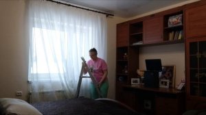 Пришлось повесить только тюль! 😢 На ужин тефтели и запеканка творожная.