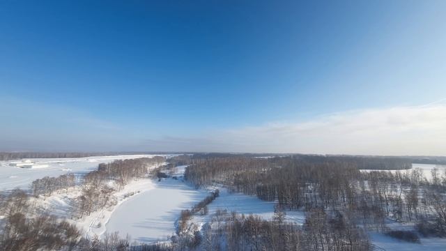 Зима. Сибирь.