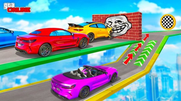 ЗАПУСТИЛИ ТРОЛЛИНГ СКИЛЛ-ТЕСТ! НАЙДИ ПРАВИЛЬНЫЙ ПУТЬ | ПАРКУР В ГТА 5 ОНЛАЙН