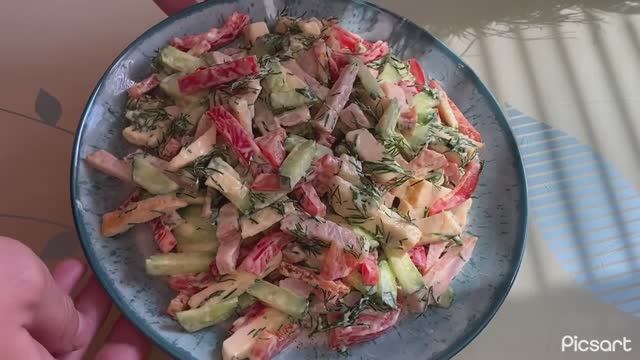 Салат ПОЛИНА за ПЯТЬ МИНУТ! смотреть онлайн